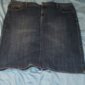 Lands end Jean skirt